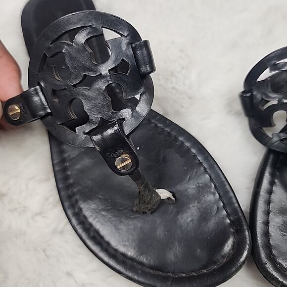 Tory Burch Miller Sandal Black size 7 M - Picture 6 of 9